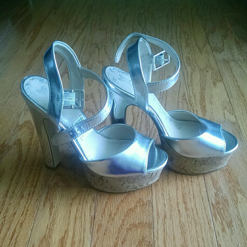 Silver heels